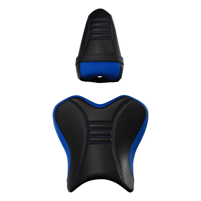 C.C. RIDER YZF R1 Front And Rear Seat For YAMAHA YZFR1 Black Blue, 2015-2024