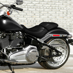 C.C.RIDER Softail Fat Boy Passenger And Driver Seat Deep Bucket Design Two Piece Seat For Harley Fatboy 114 FLFB FLFBS, 2018-2025