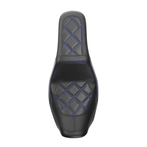 C.C. RIDER Dyna Step Up Seat 2 up Seat Diamond Stitching For Dyna FXD/FXDWG Low Rider Fat Bob, 2006-2017