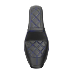 C.C. RIDER Dyna Step Up Seat 2 up Seat Diamond Stitching For Dyna FXD/FXDWG Low Rider Fat Bob, 2006-2017