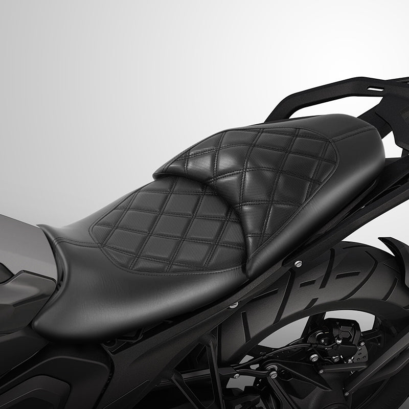 C.C. RIDER BMW R1300GS Seat Rider Passenger Seat Pillion Cushion Black Lattice For BMW R1300GS, 2023-2025