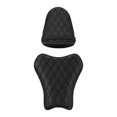 C.C. RIDER GSX-R1000 Front And Rear Seat Fit For SUZUKI GSXR1000 with Black Diamond Design, 2005, 2006