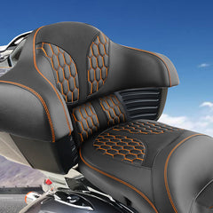 C.C.RIDER Indian Chieftain Passenger Backrest Pad King Touring Trunk Backrest, 2014-2025