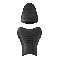C.C. RIDER GSX-R1000 Front And Rear Seat Fit For SUZUKI GSXR1000 Black Carbon Fiber Stitching, 2007, 2008