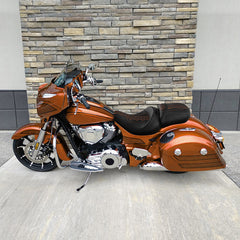 C.C. RIDER Indian Seat 2 Piece 2 Up Seat Honeycomb Stitiching For Indian Chieftain Dark Horse Chieftain Limited Chieftain Elite Springfield, 2014-2025