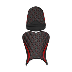 C.C. RIDER GSX-R750 GSX-R600 Front And Rear Seat Fit For SUZUKI GSXR750 GSXR600 Black Red Blue Lattice Stitch , 2006-2007