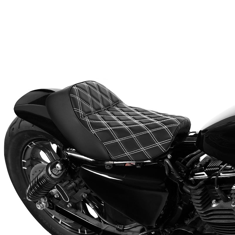 C.C. RIDER Harley Sportster Seat Café Racer Seat Diamond For Sportster Iron 883 Iron1200 XL883 XL1200, 2010-2023