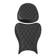 C.C. RIDER GSX1300R Front And Rear Seat Fit For SUZUKI Hayabusa GSX1300R Black Diamond Stitching, 2008-2020