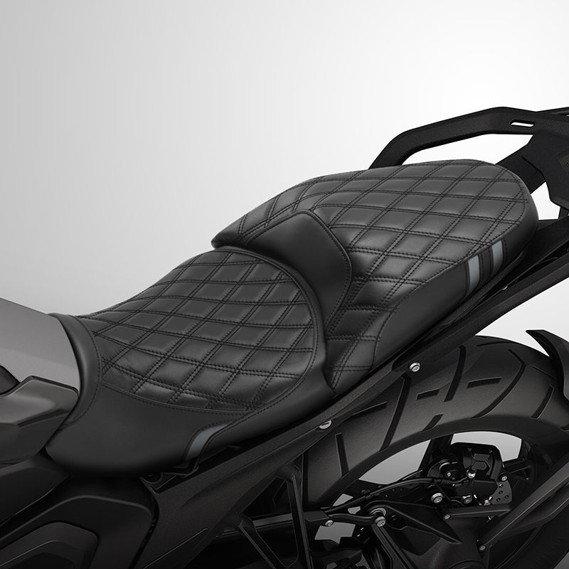 C.C. RIDER BMW R1300GS Seat Rider Passenger Seat Pillion Cushion Black Lattice For BMW R1300GS, 2023-2025