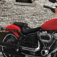 C.C.RIDER Softail Seat Two Piece 2 Up Seat Lattice Stitching For Harley Softail Breakout FXBR FXBRS, 2018-2023