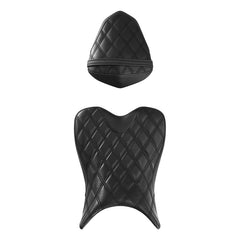 C.C. RIDER YZF R1 Front And Rear Seat For YAMAHA YZFR1 Black Lattice Stitching, 2009-2014