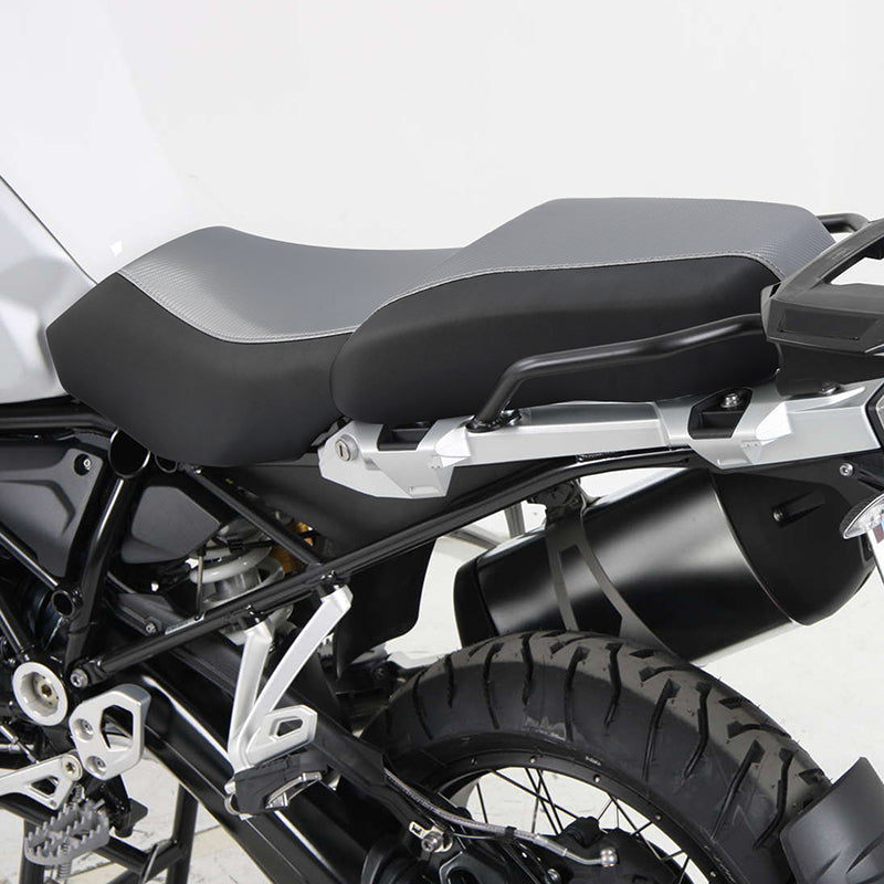 C.C. RIDER BMW R1200GS Seat Rider Passenger Seat Pillion Cushion With Sliver Carbon Fiber Fit For BMW R1200GS R1250GS Adventure, 2013-2024