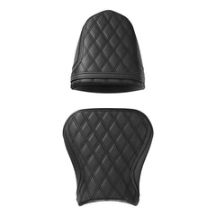 C.C. RIDER GSX-R600 GSX-R750 Front And Rear Seat Fit For SUZUKI GSXR600 GSXR750 Black Diamond Stitch, 2004-2005