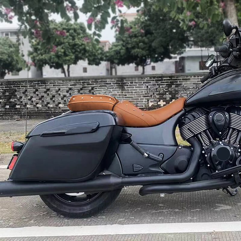 C.C. RIDER Indian Seat 2 Piece 2 Up Seat With Backrest For Indian Chieftain Dark Horse Chieftain Limited Chieftain Elite Springfield, 2014-2025