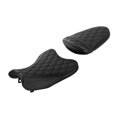 C.C. RIDER GSX-R1000 Front And Rear Seat Fit For SUZUKI GSXR1000 Black Lattice Stitch, 2007, 2008