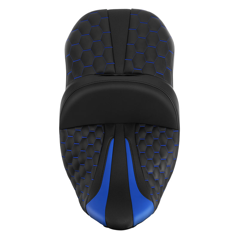 Gel Seat C.C. RIDER Touring Seat Driver Passenger Seat For Harley CVO Street Glide Road King Road Glide Electra Glide, 2009-2023
