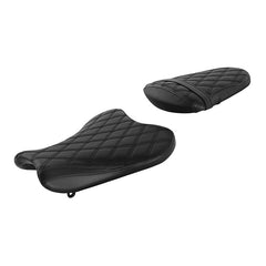 C.C. RIDER GSX-R1000 Front And Rear Seat Fit For SUZUKI GSXR1000 with Black Diamond Design, 2005, 2006