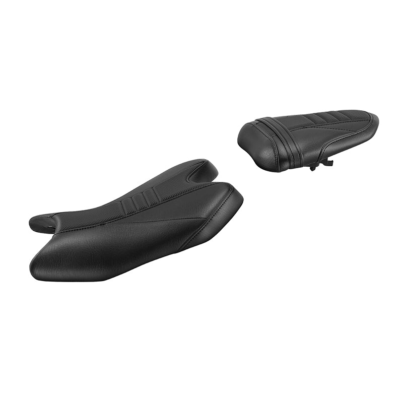 C.C. RIDER YZF R6 Front And Rear Seat For YAMAHA R6 YZFR6 Black Carbon Fiber Stitching, 2008-2016