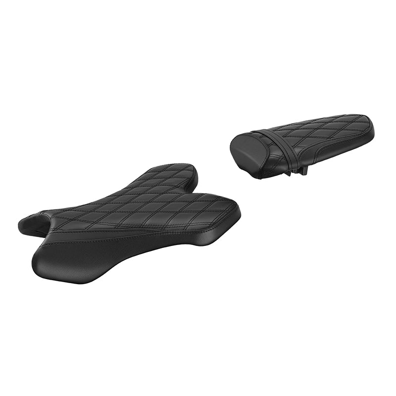 C.C. RIDER YZF R1 Front And Rear Seat For YAMAHA YZFR1 Black Lattice, 2004-2006