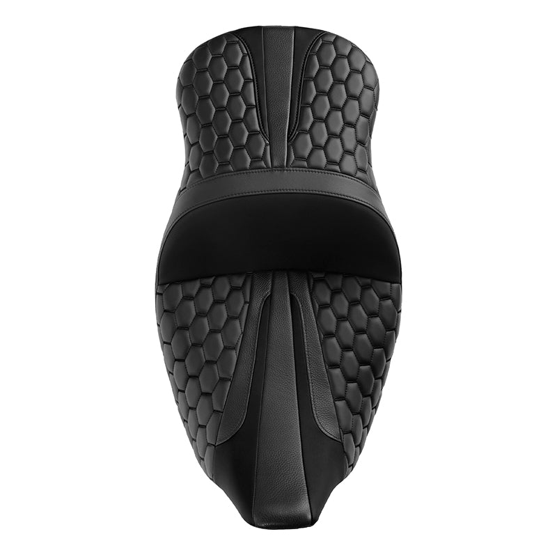 C.C. Rider Honeycomb 2-Up Touring Seat for Harley Touring 2009-2023