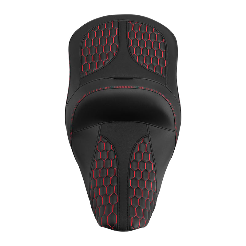 C.C.RIDER Indian Chieftain 2 Up Seat Touring Motorcycle Seat Honeycomb Stitching, 2014-2025