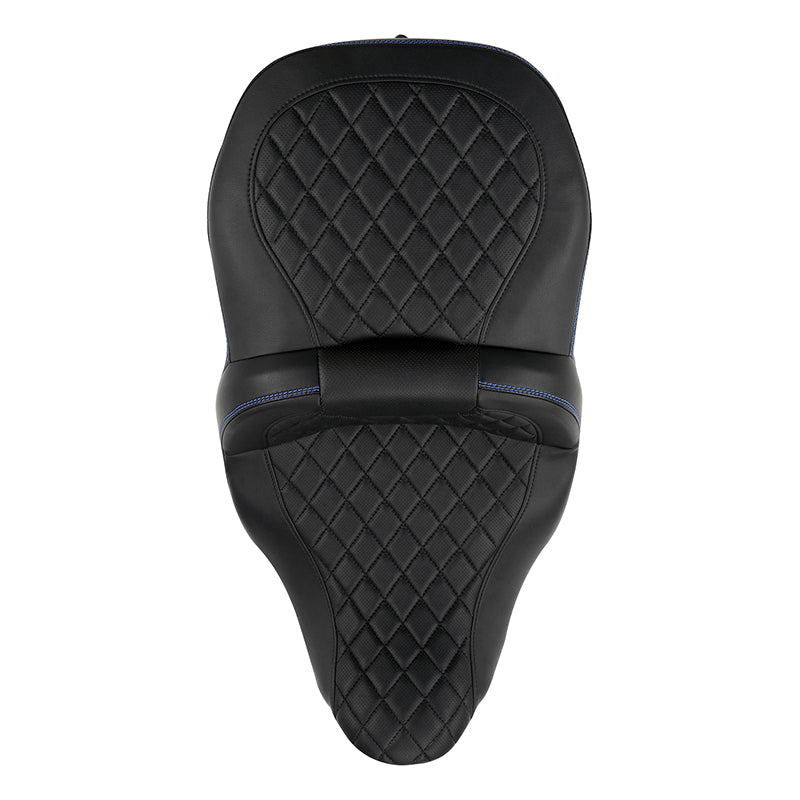 Gel Seat C.C. RIDER Touring Seat 2 Up Seat Driver Passenger Seat For Harley CVO Street Glide Road King Road Glide Electra Glide, 2009-2023