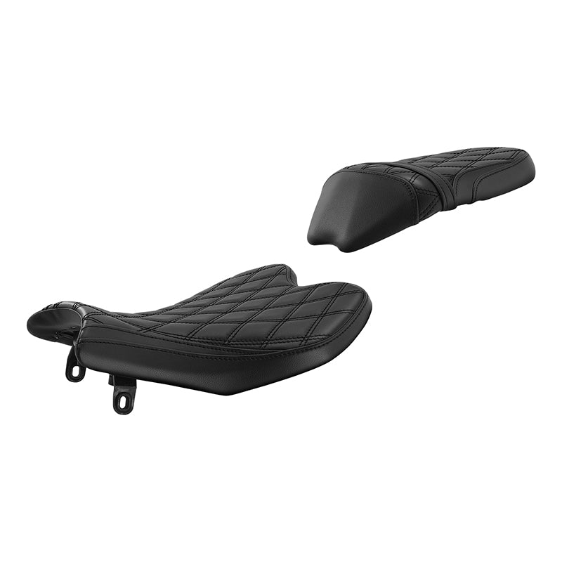 C.C. RIDER BMW S1000RR Seat Rider Passenger Seat Pillion Cushion Black Diamond Stitching For BMW S1000RR, 2019-2025