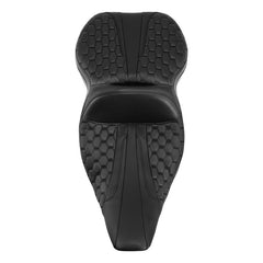 Gel Seat C.C. RIDER Touring Seat 2 Up Seat Driver Passenger Seat For Harley CVO Road King Honeycomb Road Glide Electra Glide Street Glide, 1997-2007