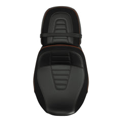 C.C. RIDER Touring Seat Two Piece 2 Up Seat Driver Solo Seat Passenger Seat Alcantara Leather For CVO Street Glide CVO Road Glide, 2023-2025