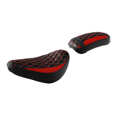 C.C. RIDER CM300 Front And Rear Seat Fit For Honda Rebel 300 CMX300 Red Circles, 2017-2024
