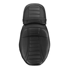 Gel Seat C.C. RIDER Touring Seat Two Piece 2 Up Seat Driver Solo Seat Passenger Seat Black Stitching For CVO Road Glide CVO Street Glide, 2023-2025