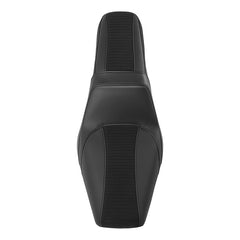 C.C. RIDER Dyna Step Up Seat 2 Up Seat Black Stripes Stitching For Dyna Wide Glide Super Glide, 1996-2003