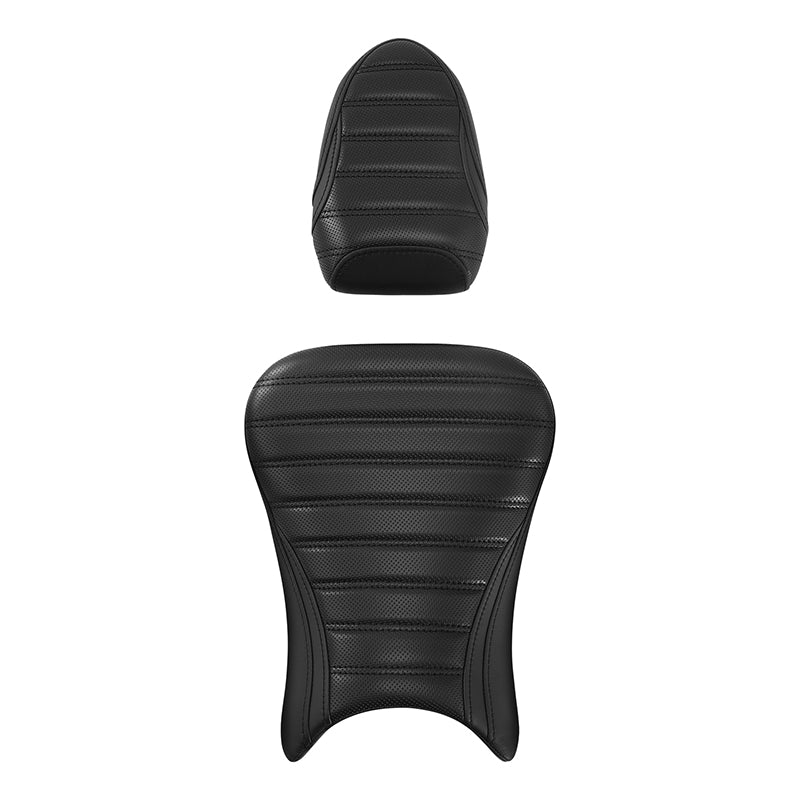 C.C. RIDER BMW S1000RR Seat Rider Passenger Seat Pillion Cushion Black Pleated Stitching For BMW S1000RR, 2019-2025