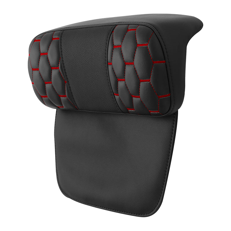 C.C. RIDER Razor Chopped Pack Trunk Backrest Passenger Backrest Pad For Harley Touring CVO Road King Road Glide Electra Glide, 1997-2013