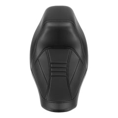 C.C. RIDER Softail Seat Low Rider Solo Driver Seat Black Carbon Fiber Pattern Standard Reach For FXLR FXLRS FXLRST, 2018-2025