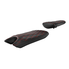 C.C. RIDER YZF R6 YZF R6S Front And Rear Seat Black Red Diamond For YAMAHA YZFR6 2003-2005 YZFR6S 2006-2009