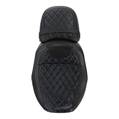 Gel Seat C.C. RIDER Touring Seat Two Piece 2 Up Seat Driver Solo Seat Passenger Seat Lattice Stitching For CVO Street Glide CVO Road Glide, 2023-2025
