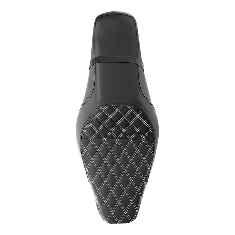 C.C. RIDER Softail Seat 2 up Double Diamond Stitch Driver And Passenger Seat Street Bob 114 FXBB 2018-2025