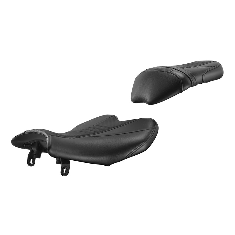 C.C. RIDER BMW S1000RR Seat Rider Passenger Seat Pillion Cushion Black Carbon Fiber Stitching For BMW S1000RR, 2019-2025