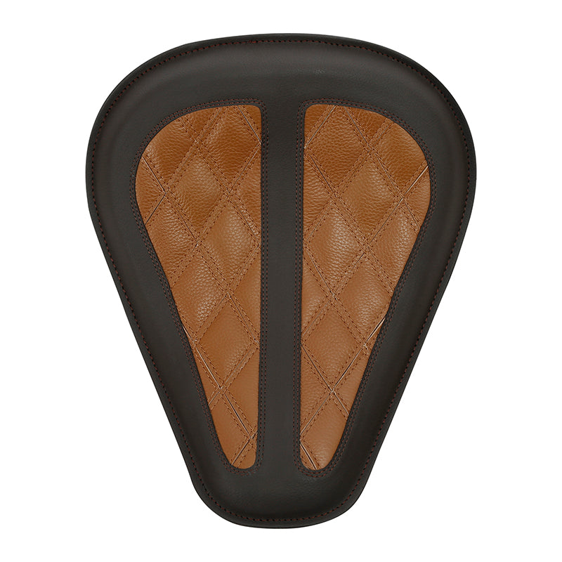 C.C. RIDER Sportster Seat Solo Spring Seat Classic Brown Diamond Stitch For Iron 883 Iron 1200 Bobber Seat Chopper Seat 2004-2024