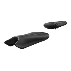 C.C. RIDER YZF R6 YZF R6S Front And Rear Seat Black Red Carbon Fiber Stitching For YAMAHA YZFR6 2003-2005 YZFR6S 2006-2009