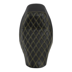 C.C. RIDER Softail Seat Low Rider Solo Seat Bright Gold Diamond For FXLR FXLRS FXLRST, 2018-2025