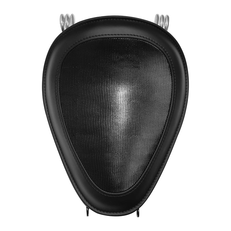 C.C. Rider Alcantara Solo Spring Seat for Harley Dyna Super Glide/Wide Glide 2007-2017 (Black Stitching)