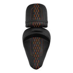 C.C. RIDER Indian Seat 2 Piece 2 Up Seat Honeycomb Stitiching For Indian Chieftain Dark Horse Chieftain Limited Chieftain Elite Springfield, 2014-2025