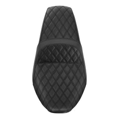 C.C. RIDER Touring Seat One Piece 2 Up Seat Driver Passenger Seat Lattice Stitching For Street Glide Road Glide, 2023-2025