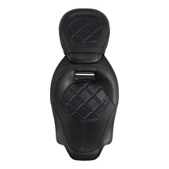 C.C. RIDER Touring Seat Two Piece 2 Up Seat Low Profile Driver Passenger Seat Octane For Road Glide Street Glide Road King, 2009-2023