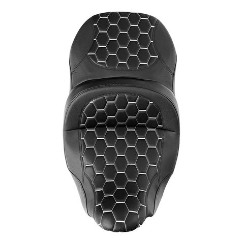 Gel Seat C.C. RIDER Touring Seat 2 Up Seat Driver Passenger Seat For Harley CVO Street Glide Road King Road Glide Electra Glide , 2009-2023