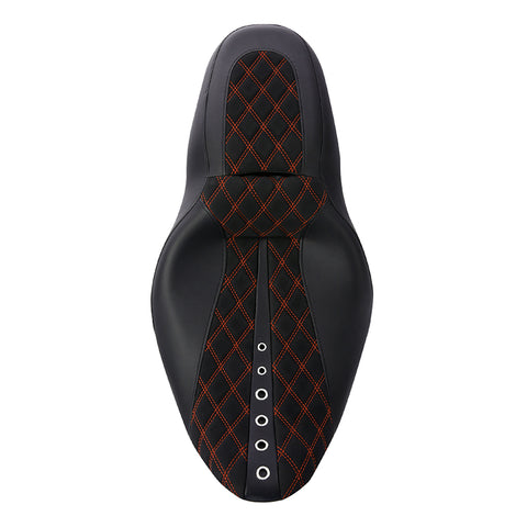 C.C. RIDER Touring Seat 2 up Seat Driver Passenger Seat Custom Motorcycle Seat For Harley Touring Electra Glide Street Glide Road Glide, 2008-2023