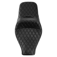 C.C. Rider BMW R18B R18 Transcontinental One Piece Seat Rider Passenger Low Profile Seat Pillion Cushion Black Lattice, 2020-2024