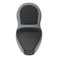 C.C. RIDER Touring Seat One Piece 2 Up Seat Driver Passenger Seat Black Lattice For Street Glide Road Glide, 2023-2025